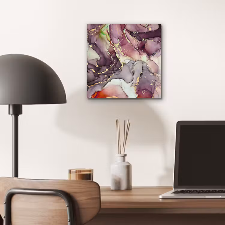 Marmer - Rood - Paars - Goud aluminium wit klein -sfeer5