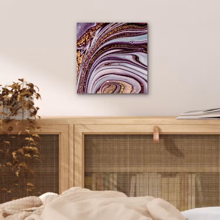 Marmer - Roze - Goud - Glitter - Marmerlook - Luxe aluminium wit klein -sfeer3