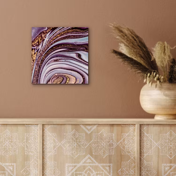 Marmer - Roze - Goud - Glitter - Marmerlook - Luxe aluminium wit klein -sfeer4