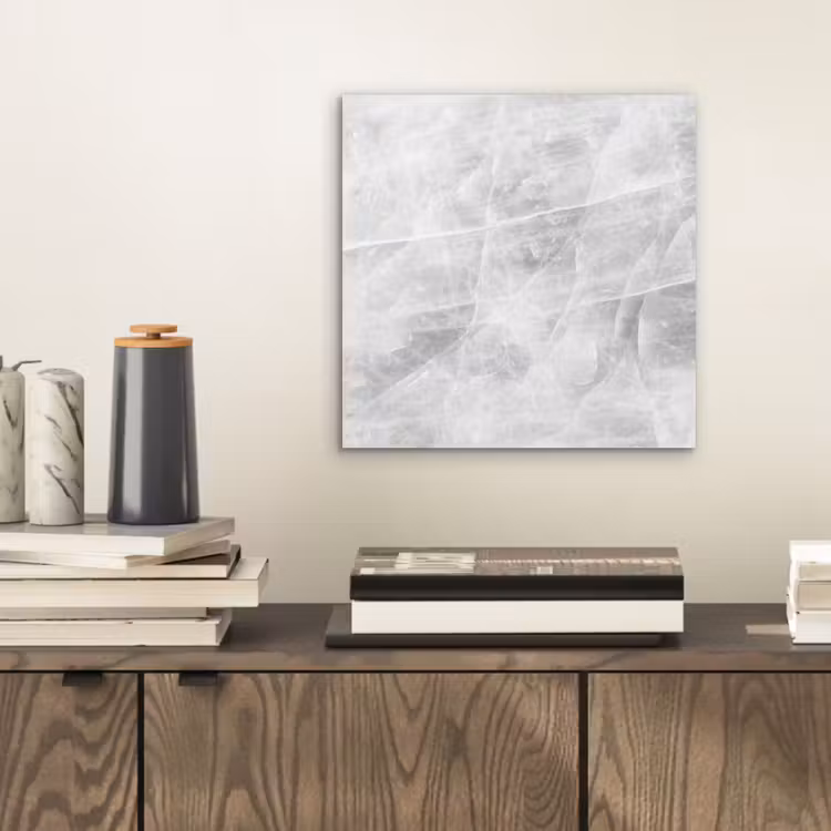 Marmer - Steen - Wit - Luxe - Marmerlook aluminium wit klein -sfeer1