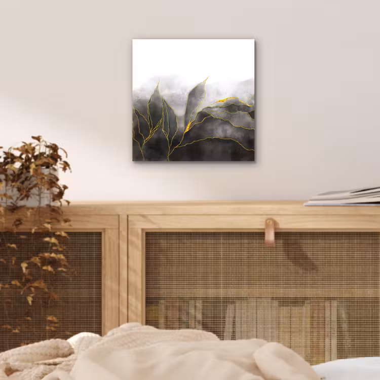 Marmer - Zwart - Goud - Luxe - Marmerlook aluminium wit klein -sfeer3