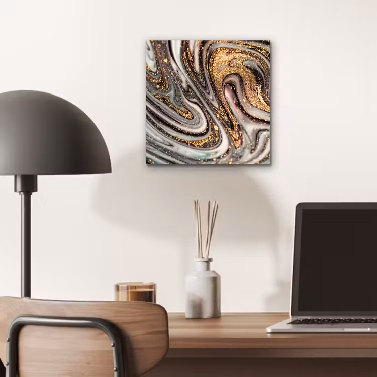 Marmerlook - Goud - Glitter - Luxe - Marmer - Wit aluminium wit klein -sfeer5
