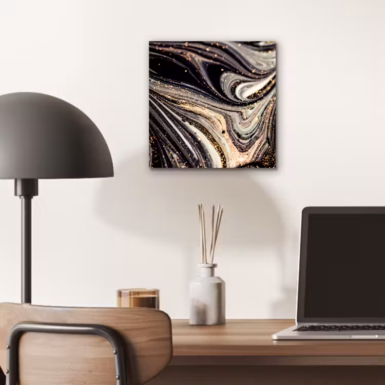 Marmerlook - Zwart - Goud - Wit - Glitter - Marmer aluminium wit klein -sfeer5