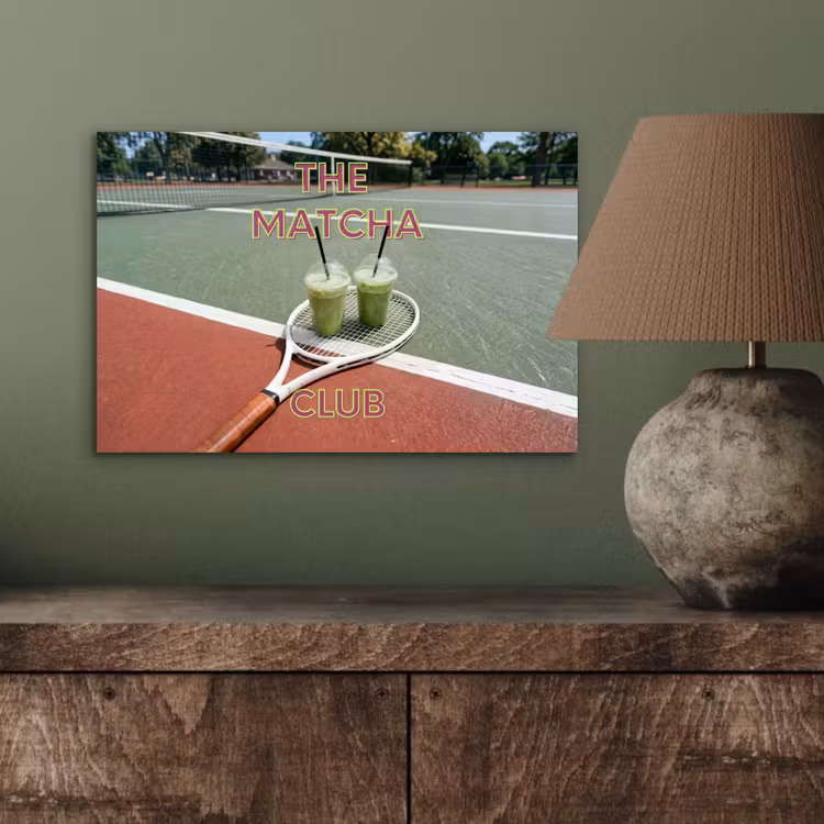 Matcha Club - Tennis - Matcha aluminium wit klein -sfeer2