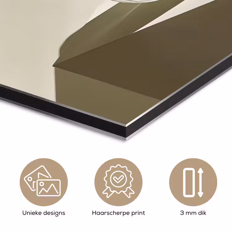 Matcha - Glas - Groen - Minimalistisch aluminium wit klein -closeup_NL