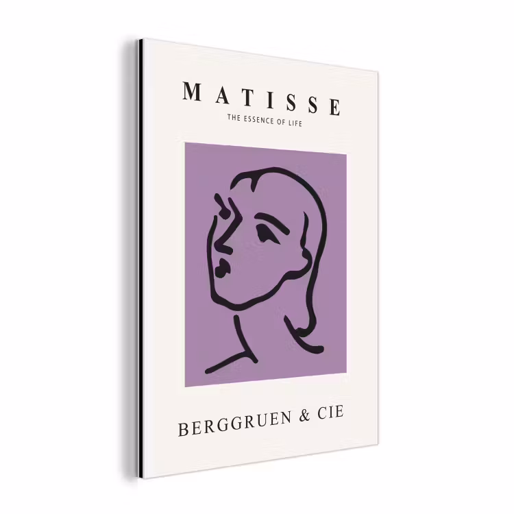 Matisse - Abstract - Oude meesters - Vrouw aluminium wit klein -3d
