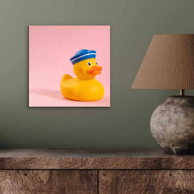 Matroos - Eend - Roze aluminium wit klein -sfeer2