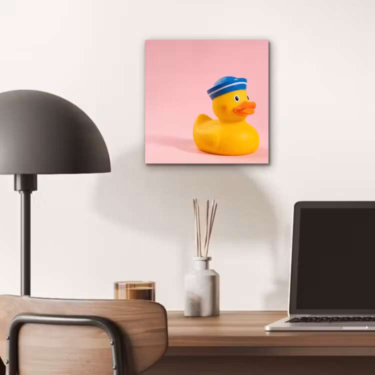 Matroos - Eend - Roze aluminium wit klein -sfeer5