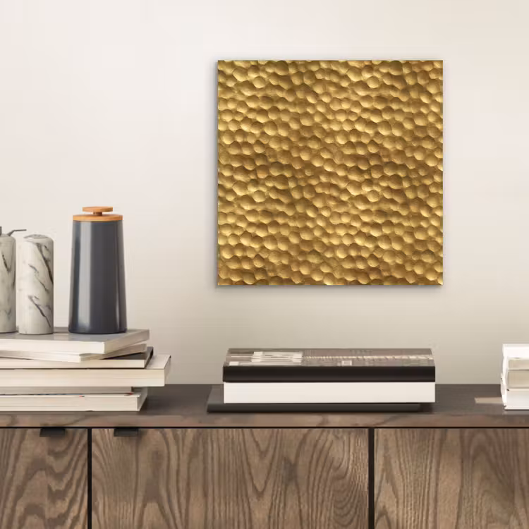 Metaal - Dynamisch - Goud aluminium wit klein 46 -sfeer1