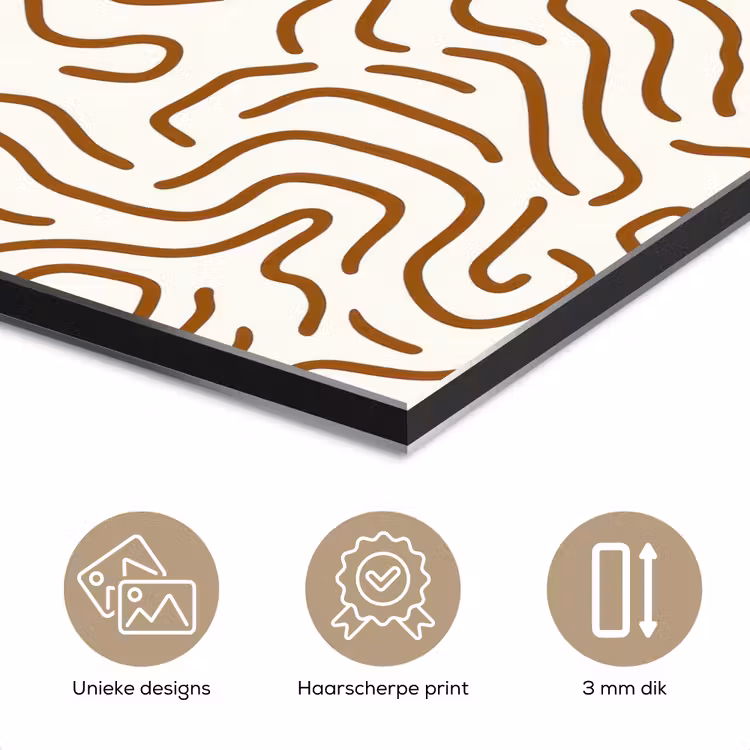 Minimalistisch - Patroon - Terracotta aluminium wit klein 46 -closeup_NL