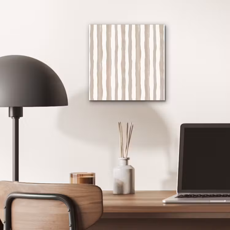 Minimalistisch - Strepen - Beige aluminium wit klein 46 -sfeer5