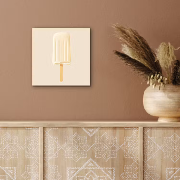 Minimalistisch - Waterijsje - Stokje - Beige aluminium wit klein -sfeer4