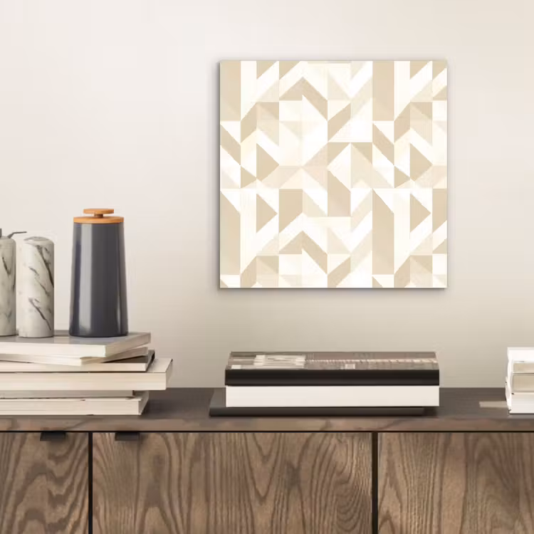 Modern - Abstract - Beige aluminium wit klein 46 -sfeer1