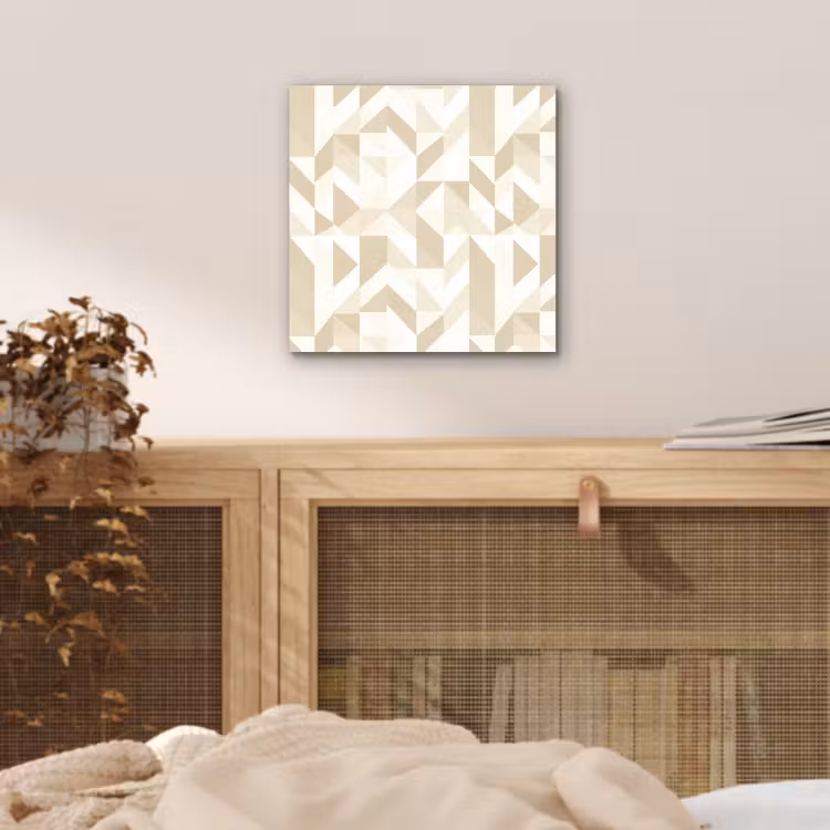 Modern - Abstract - Beige aluminium wit klein 46 -sfeer3