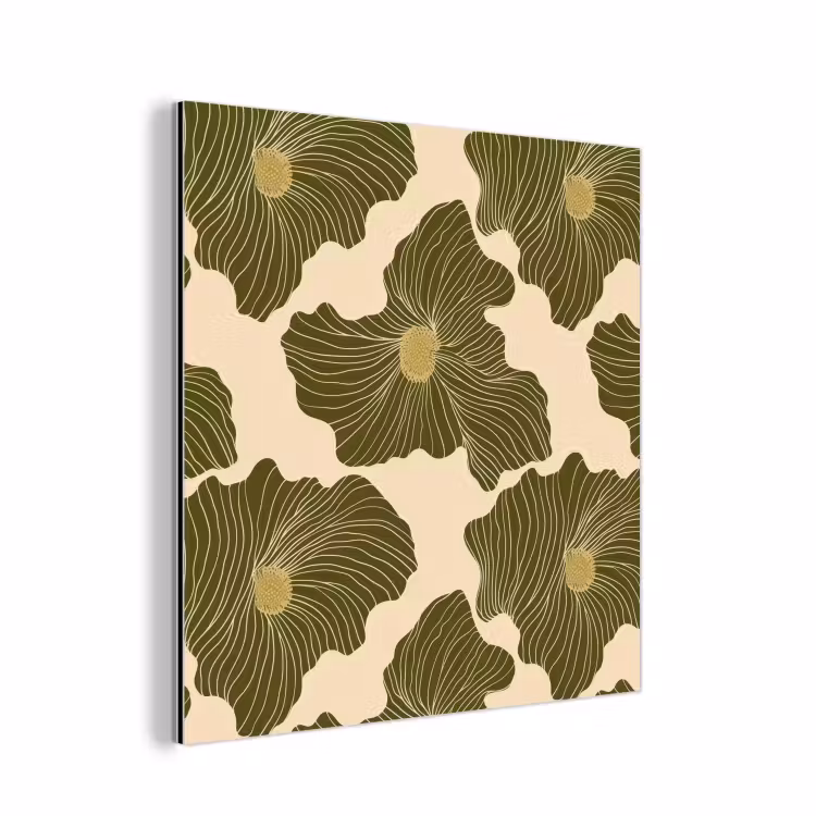 Modern - Abstract - Groen aluminium wit klein 46 -3d