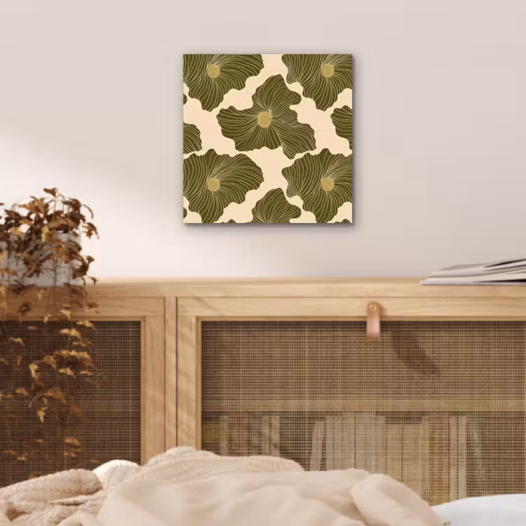 Modern - Abstract - Groen aluminium wit klein 46 -sfeer3