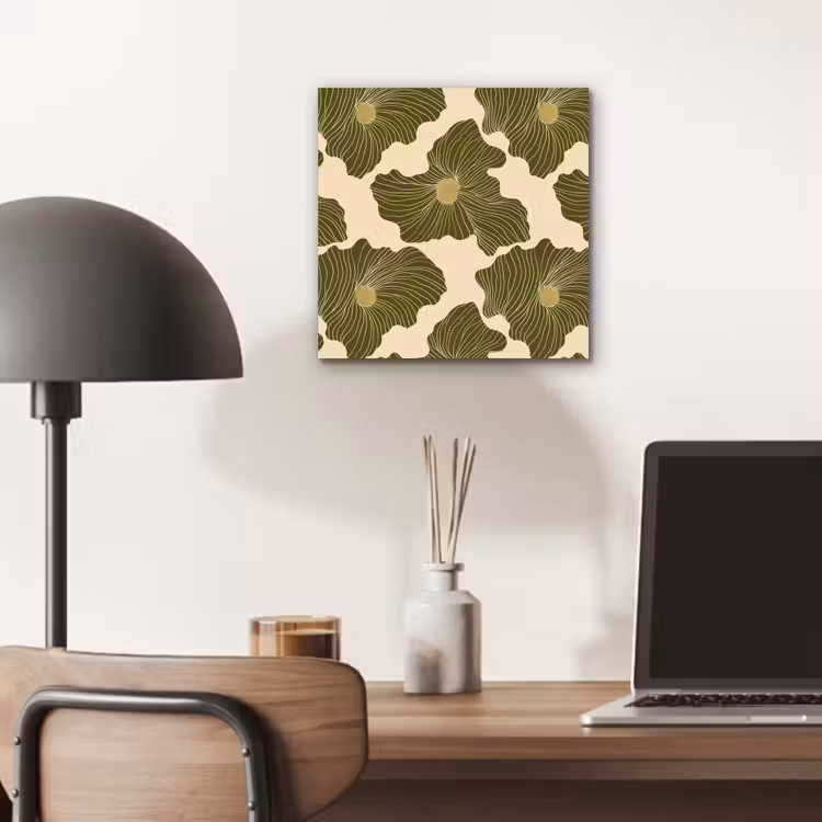 Modern - Abstract - Groen aluminium wit klein 46 -sfeer5