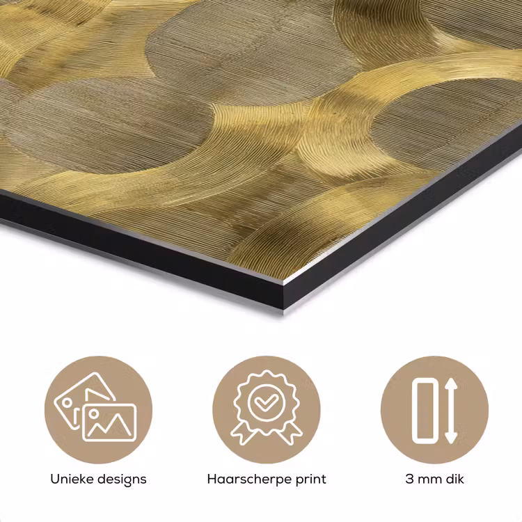 Modern - Geometrisch - Goud aluminium wit klein 46 -closeup_NL