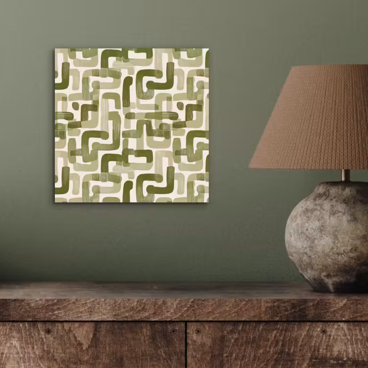 Modern - Grafisch - Groen aluminium wit klein 46 -sfeer2