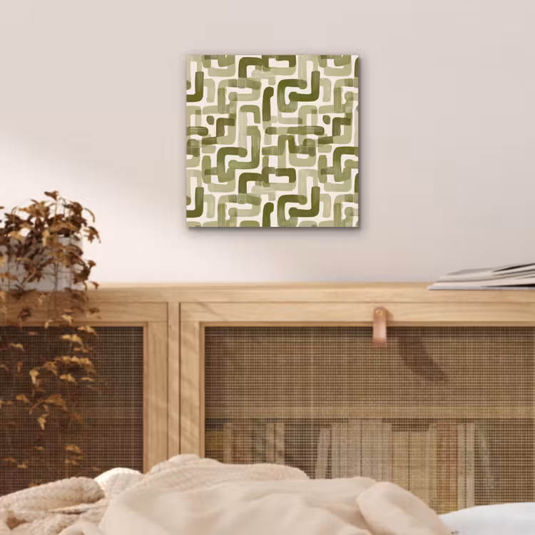 Modern - Grafisch - Groen aluminium wit klein 46 -sfeer3