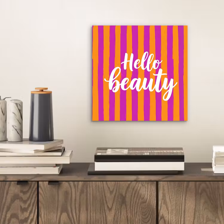 Modern - Hello - Oranje aluminium wit klein -sfeer1