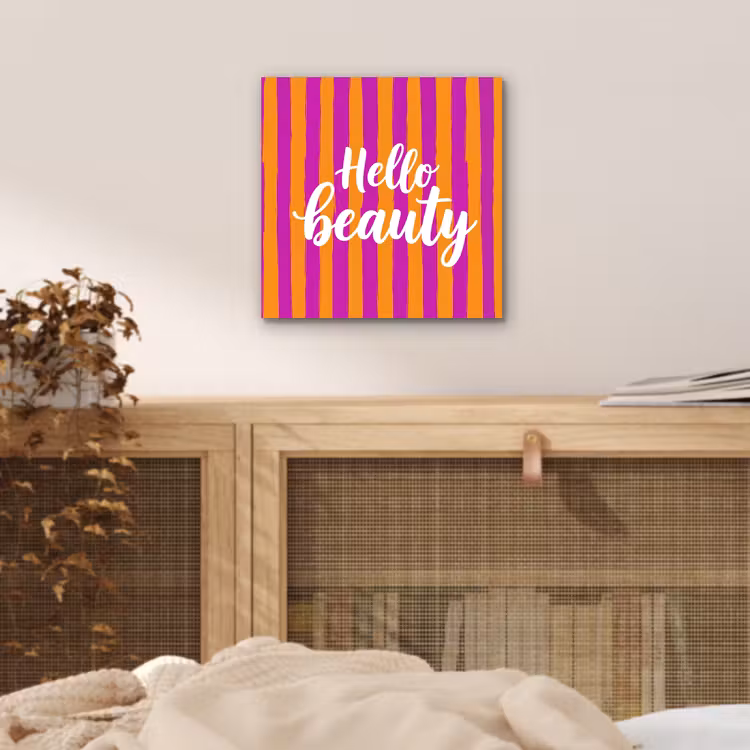 Modern - Hello - Oranje aluminium wit klein -sfeer3