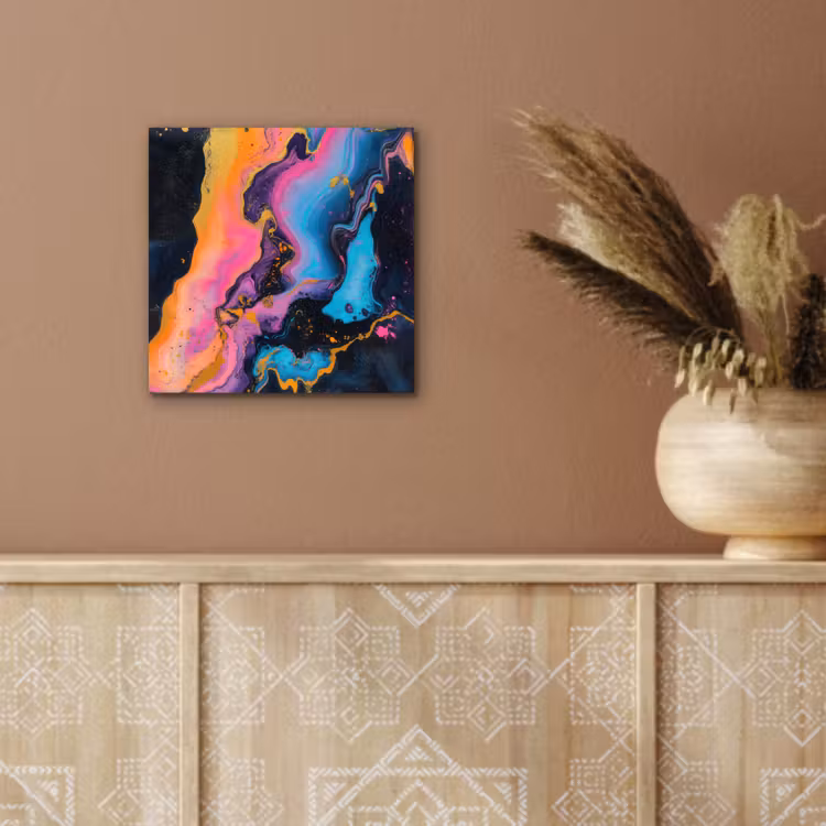 Modern - Marmer - Oranje aluminium wit klein -sfeer4