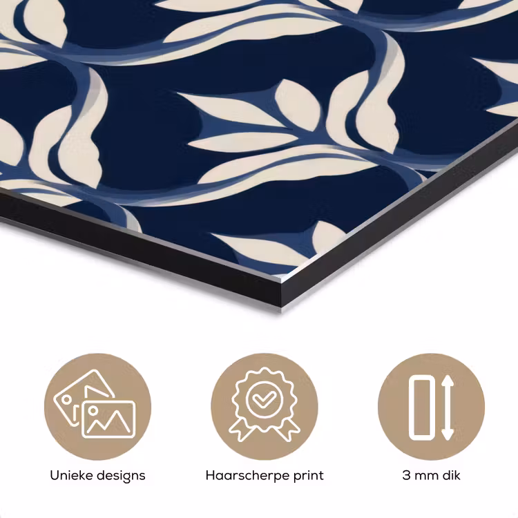 Modern - Ontwerp - Blauw aluminium wit klein 46 -closeup_NL