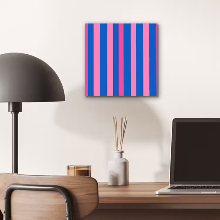 Modern - Optisch - Roze aluminium wit klein 46 -sfeer5