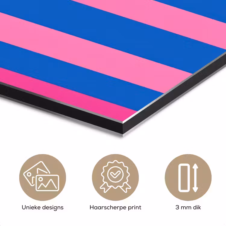 Modern - Optisch - Roze aluminium wit klein 46 -closeup_NL