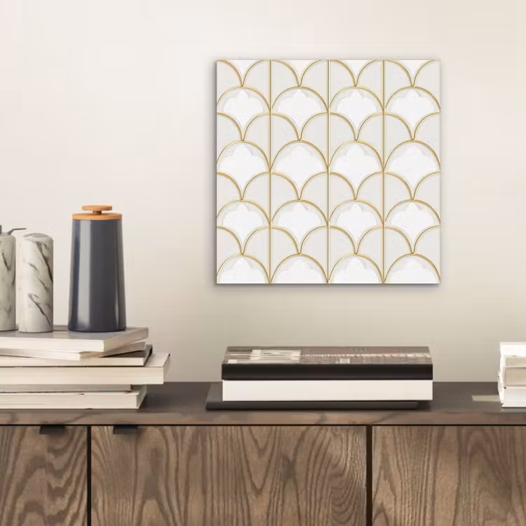 Mozaïek - Bogen - Goud aluminium wit klein 46 -sfeer1