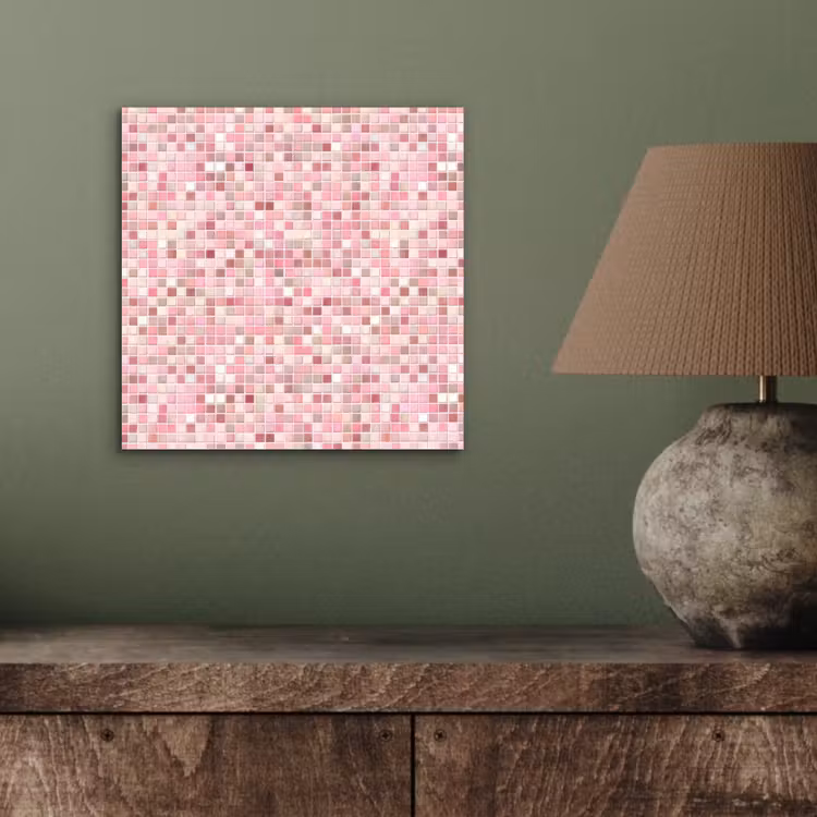 Mozaïek - Patroon - Roze aluminium wit klein 46 -sfeer2