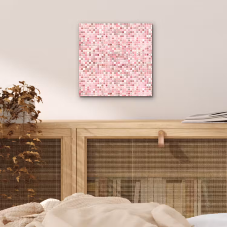 Mozaïek - Patroon - Roze aluminium wit klein 46 -sfeer3