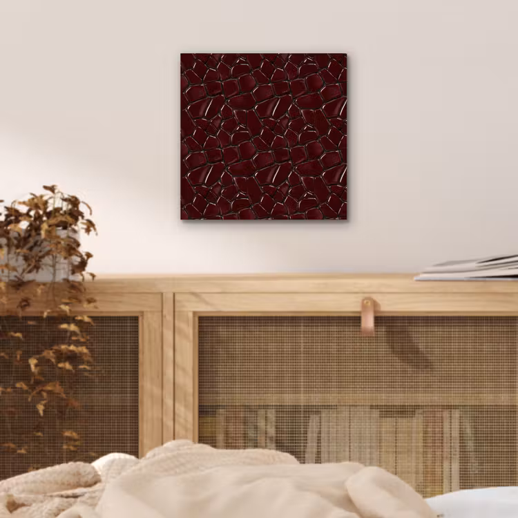 Mozaïek - Tegel - Bordeauxrood aluminium wit klein 46 -sfeer3
