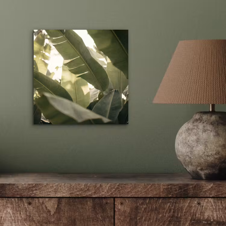Natuur - Bladeren - Groen - Tropisch - Detail aluminium wit klein -sfeer2