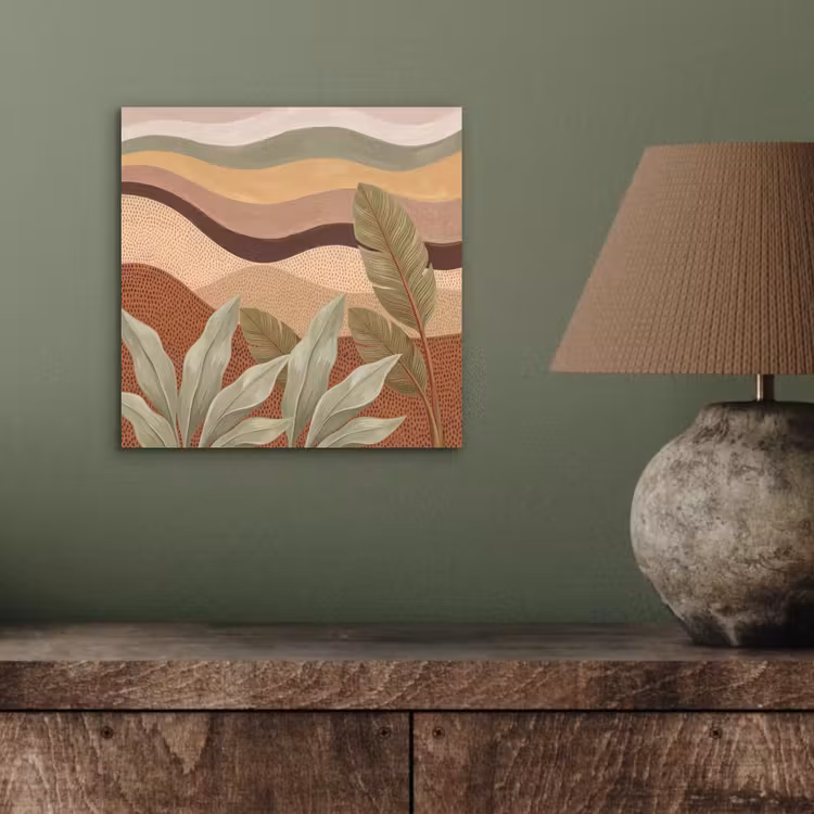 Natuur - Bladeren - Landschap - Abstract - Aardetinten aluminium wit klein -sfeer2