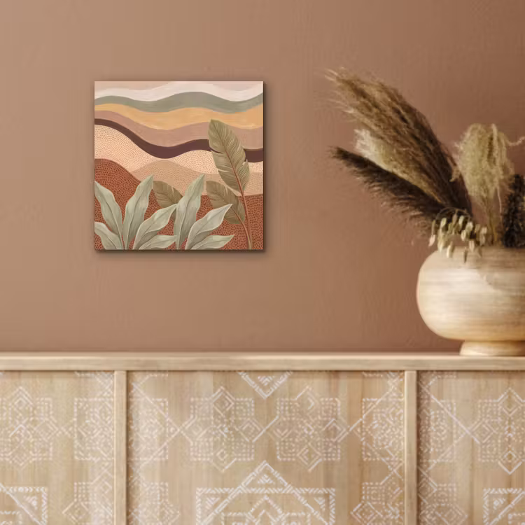 Natuur - Bladeren - Landschap - Abstract - Aardetinten aluminium wit klein -sfeer4