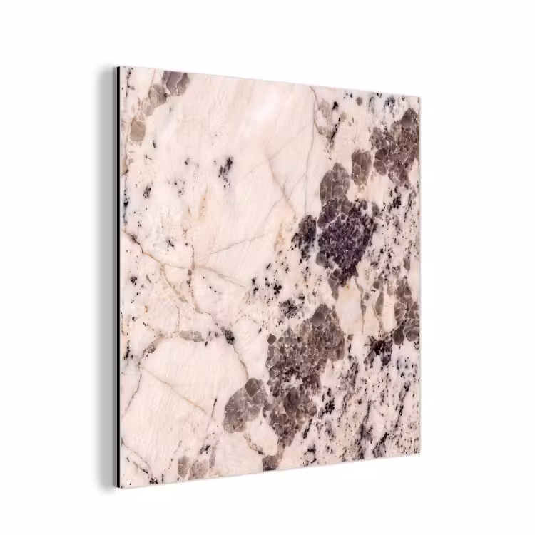 Natuursteen - Patroon - Abstract - Beige - Grijs aluminium wit klein -3d