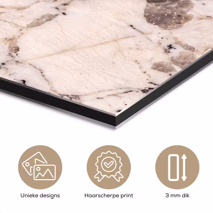 Natuursteen - Patroon - Abstract - Beige - Grijs aluminium wit klein -closeup_NL