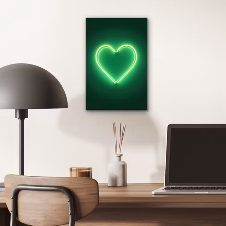 Neon - Groen - Licht aluminium wit klein -sfeer5