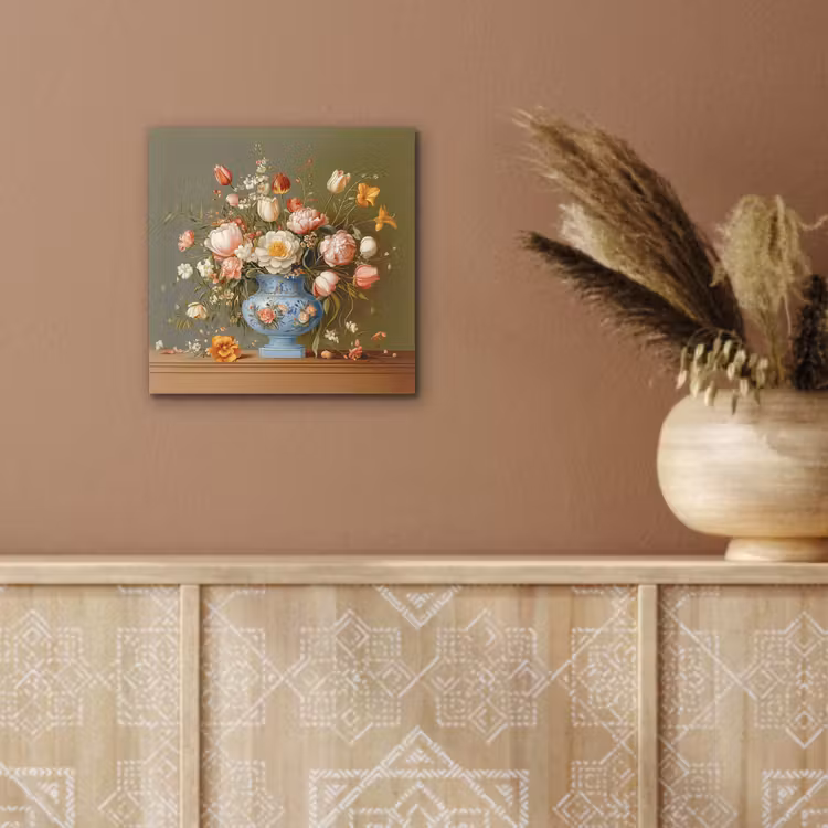 Neutral - Bloemen - Boeket - Vaas aluminium wit klein -sfeer4