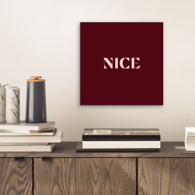Nice - Bordeaux - Roze aluminium wit klein -sfeer1