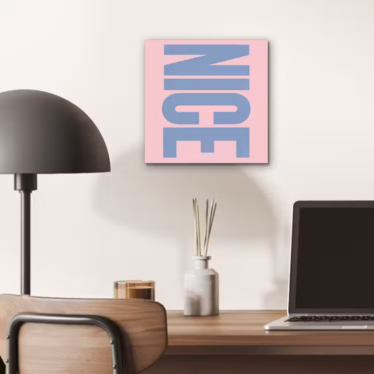 Nice - Paars - Roze aluminium wit klein -sfeer5
