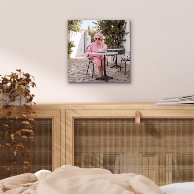 Ochtendjas - Krulspelden - Roze aluminium wit klein -sfeer3