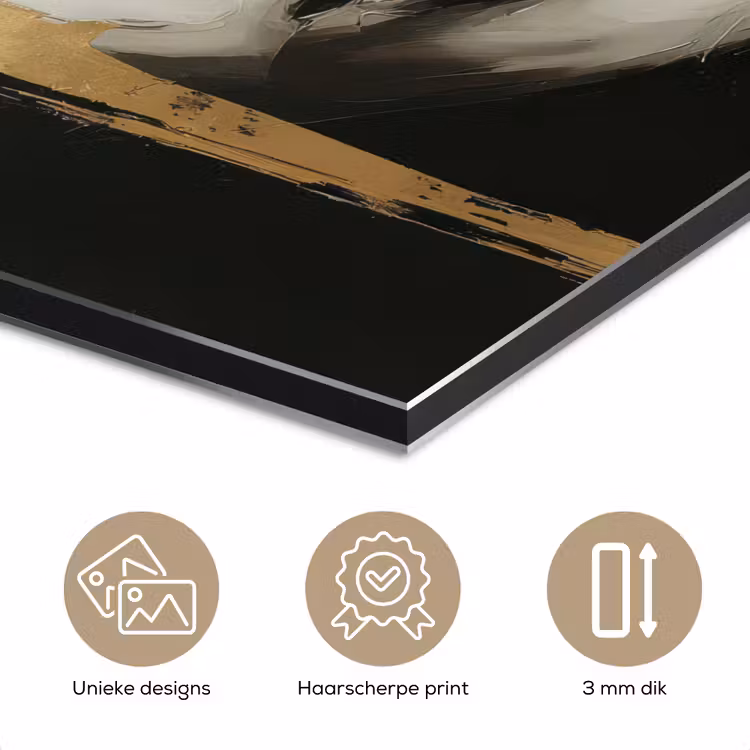 Ogen - Gezicht - Goud - Strepen aluminium wit klein -closeup_NL