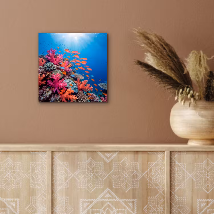 Onderwater - Koraalrif - Vissen - Oceaan - Natuur aluminium wit klein -sfeer4