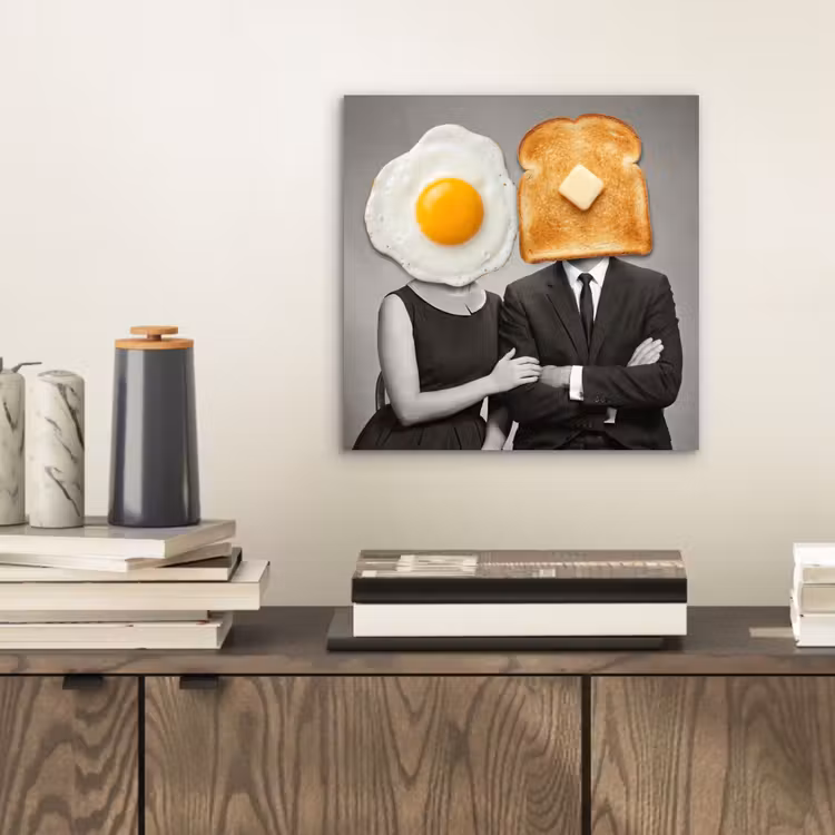 Ontbijt - Koppel - Ei - Brood aluminium wit klein -sfeer1