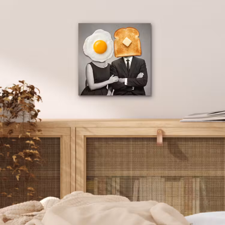 Ontbijt - Koppel - Ei - Brood aluminium wit klein -sfeer3