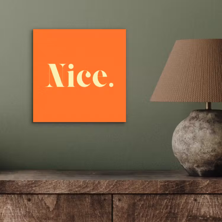 Oranje - Gebroken wit - Nice aluminium wit klein -sfeer2