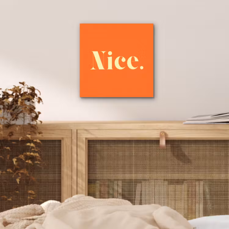 Oranje - Gebroken wit - Nice aluminium wit klein -sfeer3